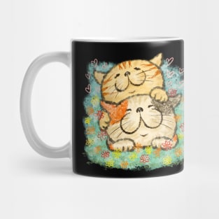 Two happy cats Mug